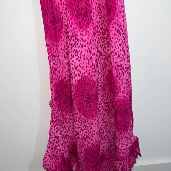 Vintage sequin detail Elegant Pink Sleeveless Dress medium - Picture 13 of 14